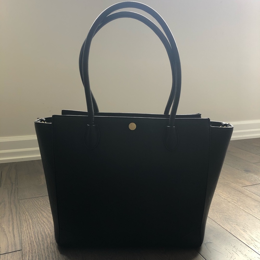 Little Unicorn Black Brookside Tote/Diaper Bag
